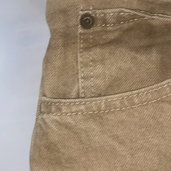 Wrangler Authentic MENS size 48 x 30 STONEWASH LOOK TAN Brown Pants EUC CLEAN - Picture 6 of 12